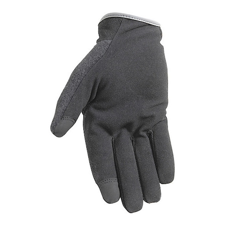 Wells Lamont Mechanics Gloves, Synthetic Leather Palm, M, Black 7700M