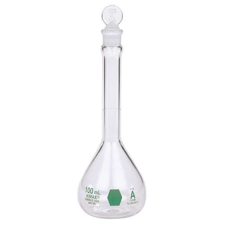 Kimble Chase Volumetric Flask, 250mL, Glass, Clear, PK6 28014E-250