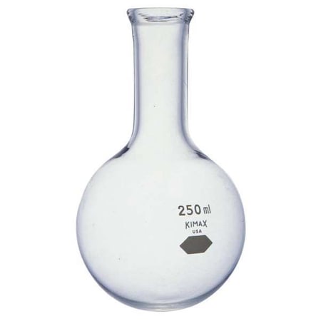 Kimble Chase Round Bottom Flask, 500mL, Glass, Clear, PK6 25200-500