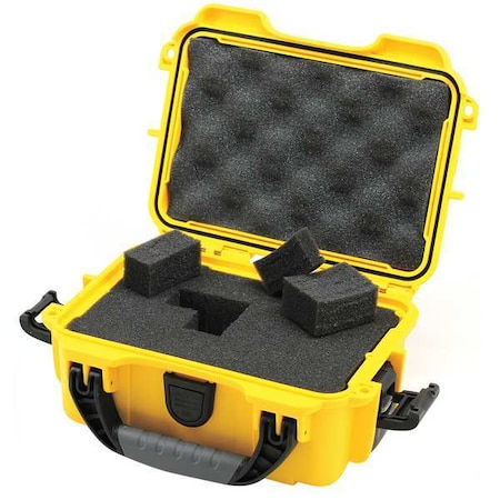 Nanuk Cases Yellow Protective Case, 9.1"L x 6.8"W x 3.8"D 903S-010YL-0A0