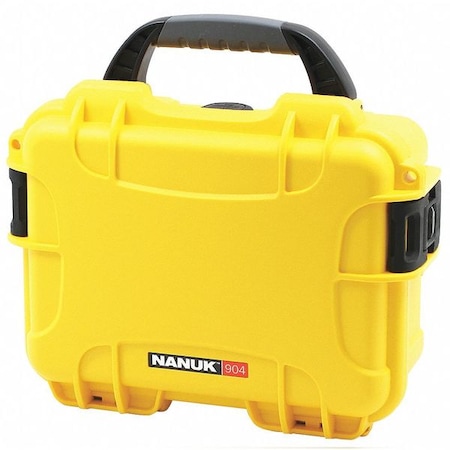 Nanuk Cases Yellow Protective Case, 10.2"L x 7.9"W x 4-1/2"D 904S-000YL-0A0