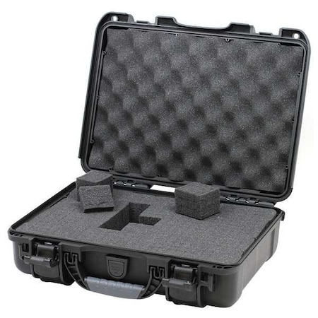 Nanuk Cases Black Protective Case, 14.3"L x 11.1"W x 4.7"D 910S-010BK-0A0
