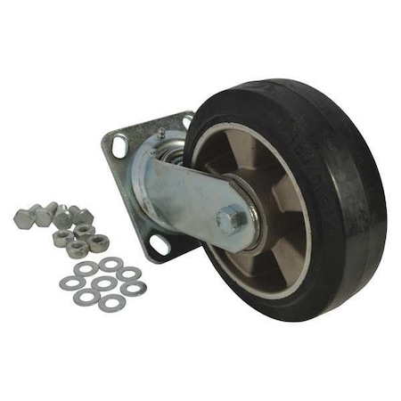Dayton Mold-On Rubber, Swivel Caster, 6 In MH13X46301G