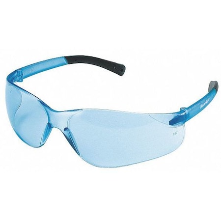 Mcr Safety BearKat (BK1), Safety Glasses, Duramass Hard Coat, Polycarbonate Lens, Light Blue Frame, Frameless BK113