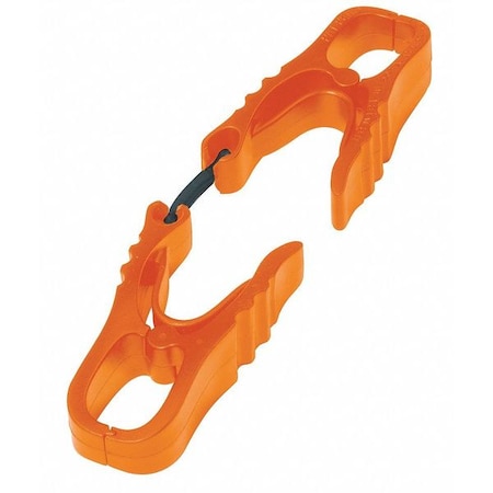 Mcr Safety GloveHolderClips, Plastic, Orange, 6-1/2inL UCDO