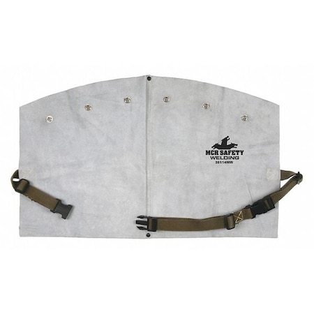 Mcr Safety Welding Apron, Cowhide, 14 in Length, Gray 38114MW