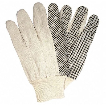 Mcr Safety Knit Gloves, Back: Natural, Large, 12 PK 8808S