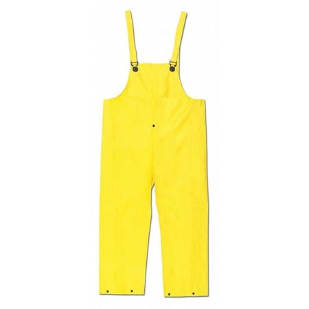Mcr Safety Wizard .32Mm Pvc Nylon Pvc Fr, L, PVC/Nylon, 28-1/2" Inseam, 48" Waist, Yellow, L 300BPL