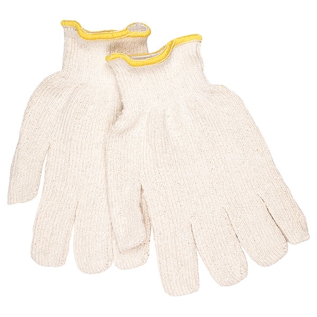 Mcr Safety Knit Gloves, Knit, Back: Natural, 12 PK 9412KM