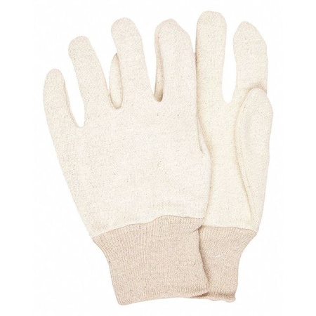 Mcr Safety Knit Gloves, Back: White, Large, 12 PK 8010