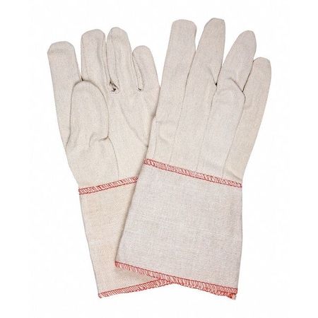 Mcr Safety Knit Gloves, Back: Natural, Large, 12 PK 8200G