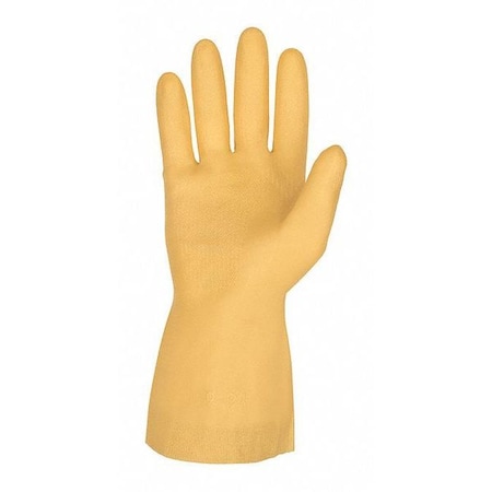 Mcr Safety Chemical Resistant Gloves, Latex, 12 PK, Amber 5180E