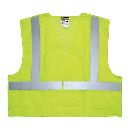 Mcr Safety Tear Away Safety Vest, M CL2MLM