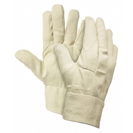 Mcr Safety Knit Gloves, Back: Natural, Large, 12 PK 8100B
