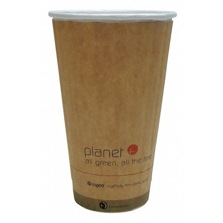 Stalk Market Disposable Hot cup 16 oz. Brown, Paper, Pk600 PLC-16-DW