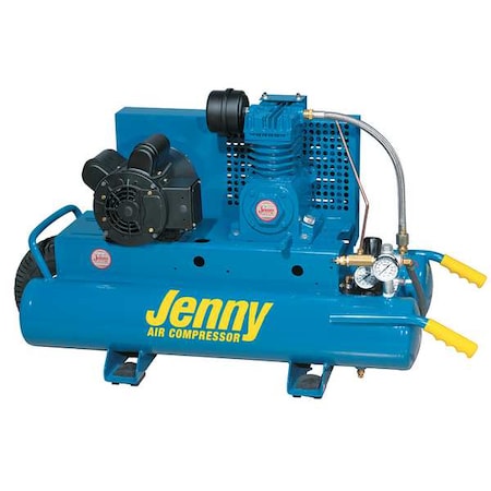 Jenny Air Compressor, 1.5 HP, 115/230V, 125 psi K15A-8P-115/1