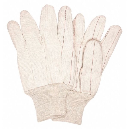 Mcr Safety Knit Gloves, Back: Natural, Large, 12 PK 9018