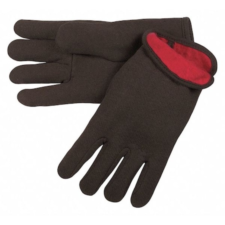 Mcr Safety Knit Gloves, Back: Brown, Large, 12 PK 7900