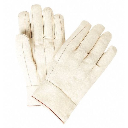 Mcr Safety 9118B Double Palm Nap Out 2 1 2 Band Top, PK12, Not Rated Max Temp., Slip-On Cuff natural, L ( 9 ) 9118B