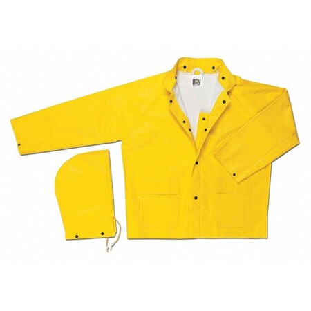 Mcr Safety Commodore PVC Non Wvn Poly Nylon Jac, 3XL 600JX3