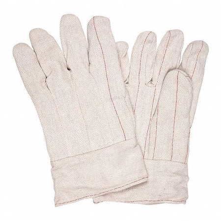 Mcr Safety Knit Gloves, Back: Natural, Large, 12 PK 9018CB