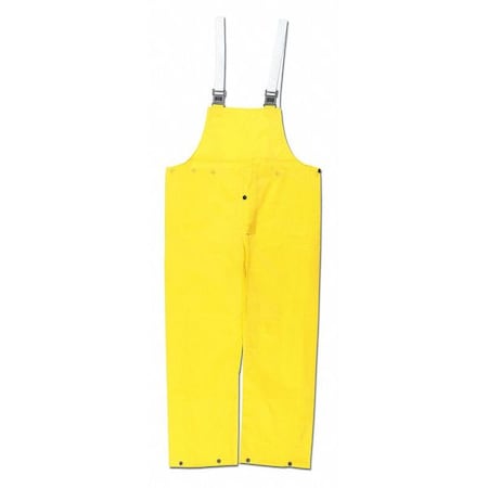 Mcr Safety Navigator .22Mm Pu Nylon Bib Overall, XL, Polyurethane/Nylon, 32" Inseam, 50" Waist, Yellow, Xl 550BPXL