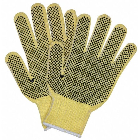 Mcr Safety Cut Resistant Coated Gloves, Cut Level A2 , Dotted , PVC , Dotted , L 12 PK 9363L