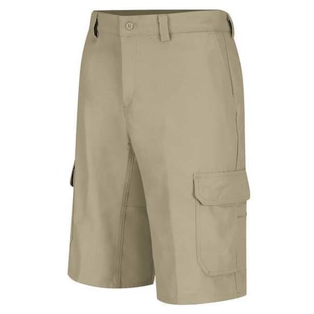 Dickies Men's Functional Cargo Work Shorts, Tan, 40% Polyester, 60% Cotton WP90KH 32 12
