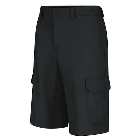 Dickies Men's Functional Cargo Work Shorts, Black, 40% Polyester, 60% Cotton WP90BK 48 12