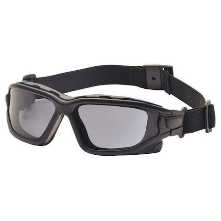 Pyramex I-Force Slim, Safety Glasses, Anti-Fog, Anti-Static & Anti-Scratch, Gray Lens, Black Frame SB7020SDNT
