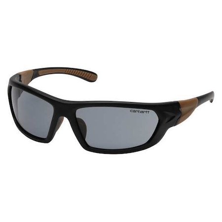 CARHARTT Safety Glasses, Gray Scratch-Resistant CHB220D