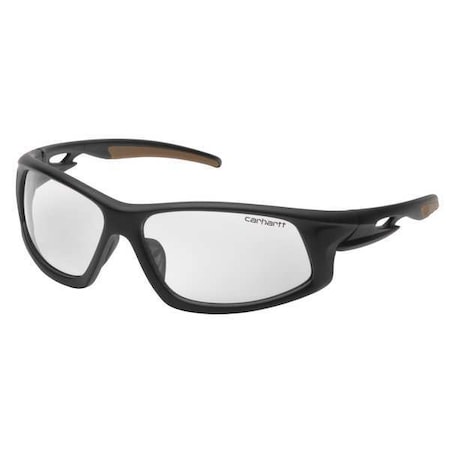 Carhartt Ironside, Safety Glasses, Polarized, Clear Lens, Black Frame, Full-Frame CHB610DTCS