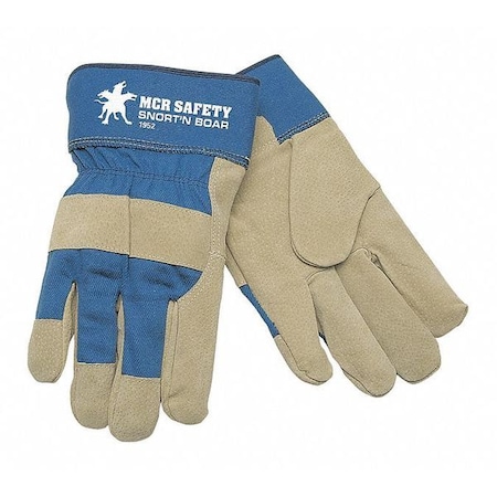 Mcr Safety Leather Gloves, L 12 PK 1952L
