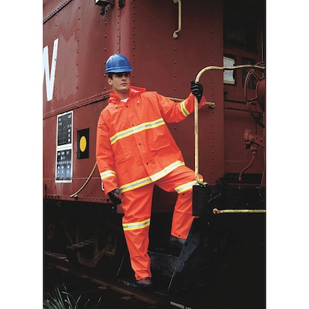 Mcr Safety Luminator .35Mm Pvc Poly Suit 3 Pc, 5XL, PVC/Polyester, 5XL 2013RX5