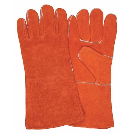 Mcr Safety Welding Gloves, Wing Thumb, Cowhide, XL, 12 PK 4300B