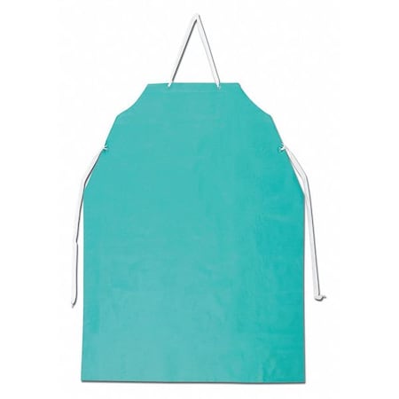 Mcr Safety .42Mm Pvc Apron, PK12, PVC, Green, 48 in, One Size 388R5