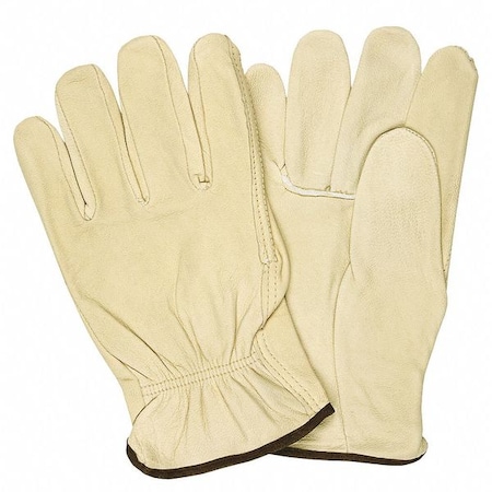 Mcr Safety Leather Gloves, 2XL 12 PK 32013XXL