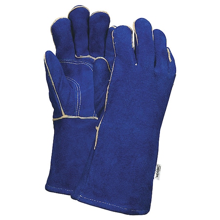 Mcr Safety Welding Welding Gloves, Gauntlet Cuff, Wing Thumb, Premium Cowhide, XL, 12 PK 4501