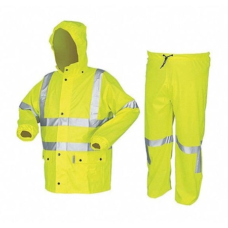 Mcr Safety Cotton Poly 2 Pc Suit Stretch 0.40mm, 2XL 5182X2