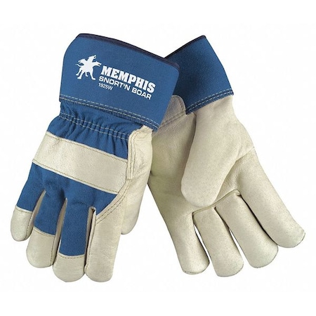Mcr Safety Cold Protection Gloves, Pigskin Palm, Safety Cuff, Beige, 12 PK 1925WXL
