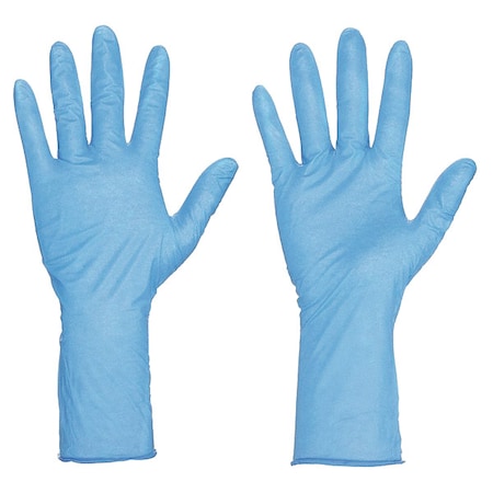 Mcr Safety Nitri-Med 6012, Disposable Gloves, 6.00 to 6.99 mil Palm, Nitrile, Powder-Free, XL, 1000 PK, Blue 6012XL
