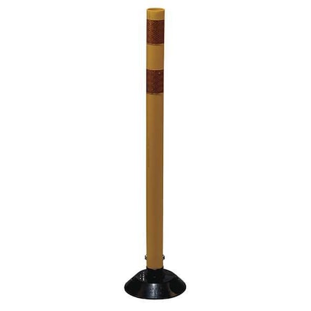 Zoro Select Delineator Post, HDPE, High-Intensity Prismatic, 36" Height, 36" Length, 1.6 lb, Yellow 04-36-YYG