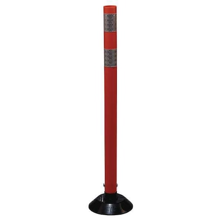 Zoro Select Delineator Post, HDPE, High-Intensity Prismatic, 36" Height, 36" Length, 1.6 lb, Orange 04-36-OWG