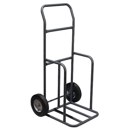 Zoro Select Portable Cone Cart, Steel, 14 in Height, 45 in Length, 16 lb, Black 03-500-CCG