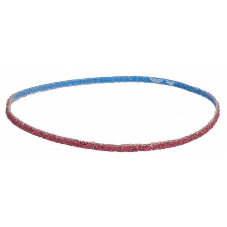Norton Abrasives Sanding Belt, Coated, 1/4" W, 24" L, 120 Grit, Fine, Ceramic, R981 SG, Red 78072770718