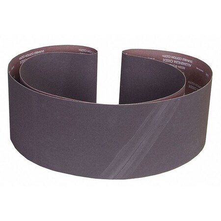 Norton Abrasives Sanding Belt, Coated, 8" W, 107" L, 50 Grit, Coarse, Aluminum Oxide, R228 Metalite, Brown 78072749887