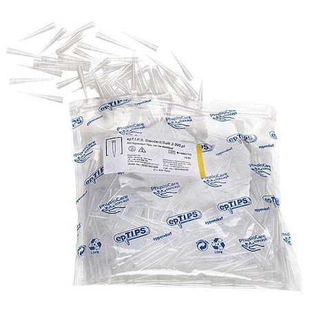Eppendorf Pipetter Tips, 2 to 200uL, PK1000 022492039
