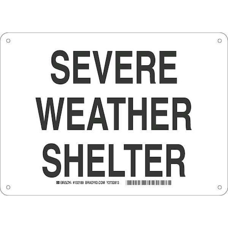 Brady Safety Sign, 10 in Height, 14 in Width, Fiberglass, Rectangle, English 132189