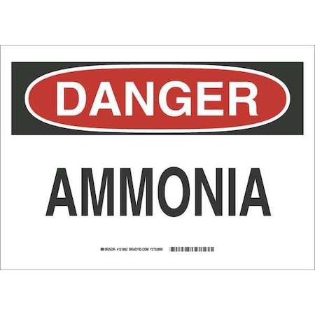 Brady Danger Sign, 10 in H, 14 in W, Fiberglass, Rectangle, English, 131862 131862