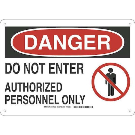 Brady Danger Sign, 10 in H, 14 in W, Fiberglass, Rectangle, English, 131630 131630